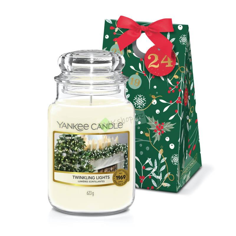 Yankee Candle velká vonná svíčka classic Twinkling Lights