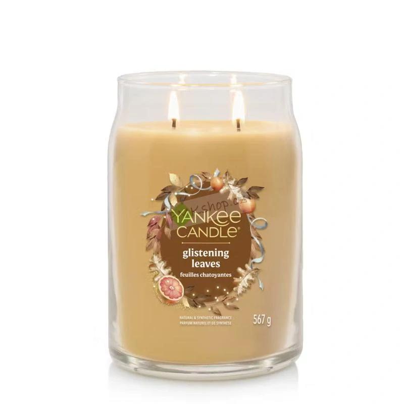 Yankee Candle Signature velká vonná svíčka Glistening Leaves