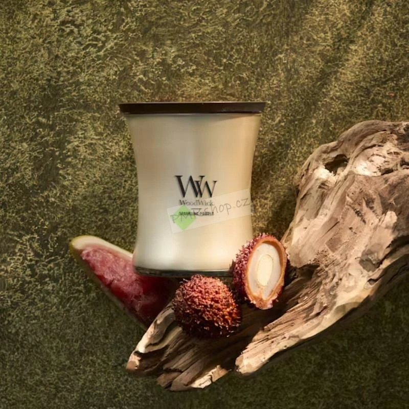 Woodwick střední vonná svíčka Precious Metals Sparkling Pomelo