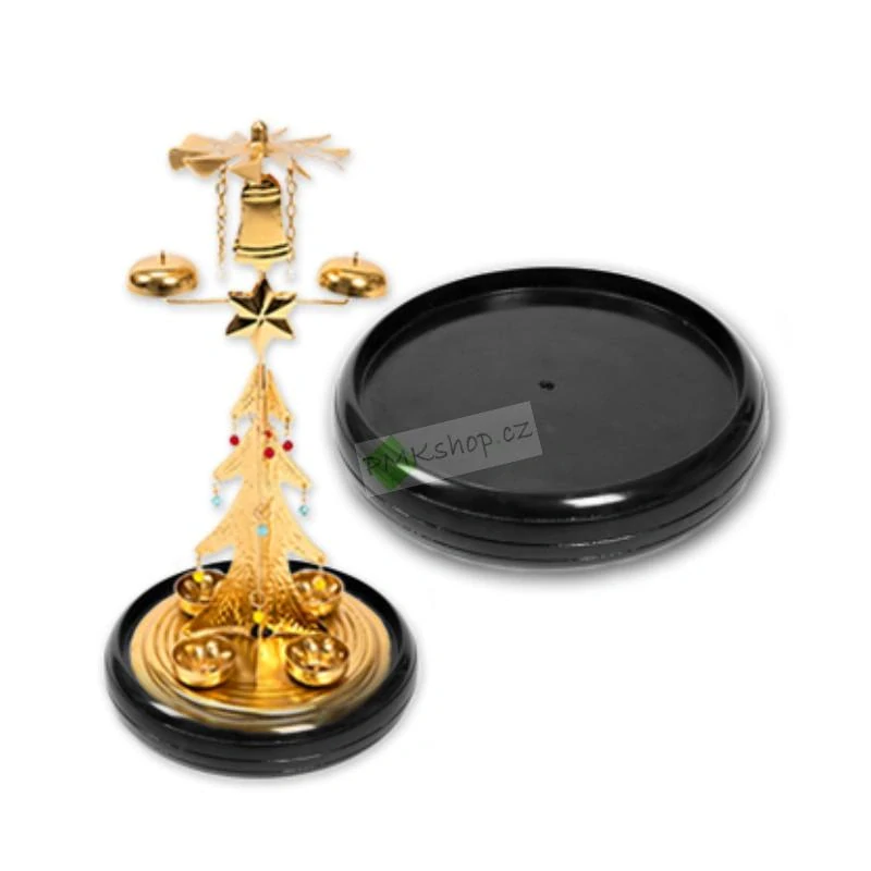 Dřevěná odkapávací miska černá pro Andělské zvonění