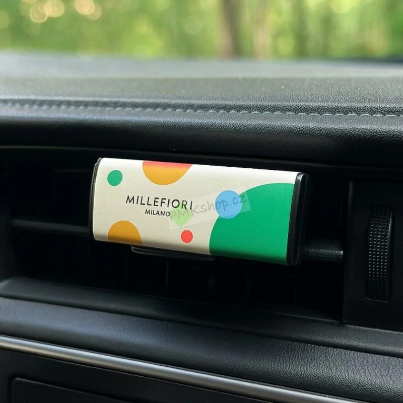 Millefiori Icon Textile Floral vůně do auta White Musk - bílá