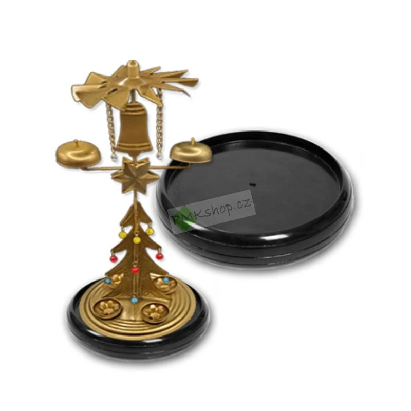 Dřevěná odkapávací miska černá pro Andělské zvonění