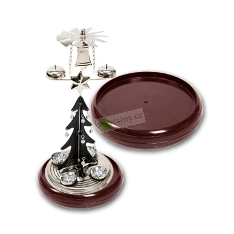 Dřevěná odkapávací miska hnědá pro Andělské zvonění