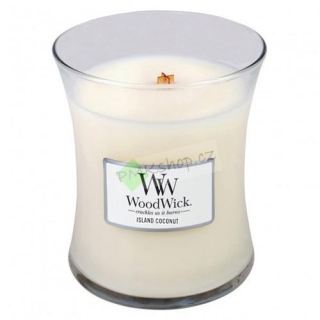 WoodWick svíčka oválná váza 275 g Kokosový ostrov