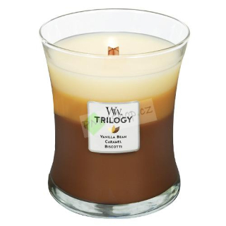WoodWick svíčka oválná váza Trilogy 275 g Dezert v kavárně