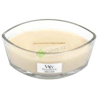 Woodwick lodička vonná svíčka Vanilla Bean
