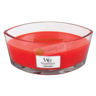 WoodWick lodička vonná svíčka Crimson Berries
