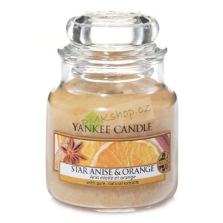 Yankee Candle vonná svíčka ve skleněné dóze 410 g Anýz a pomeranč