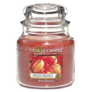 Yankee Candle vonná svíčka ve skleněné dóze 410 g Pomeranč se špetkou koření