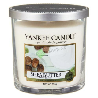 Yankee Candle vonná svíčka ve skleněné váze 198 g Bambucké máslo