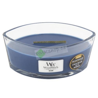 WoodWick svíčka skleněná lodička 454 g Džínovina