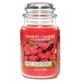Yankee Candle svíčka ve skleněné dóze 623 g Sladké jahody