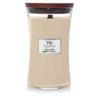 Woodwick velká vonná svíčka Vanilla bean