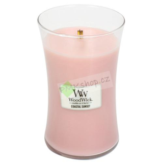 WoodWick svíčka oválná váza 609 g Západ slunce na pobřeží