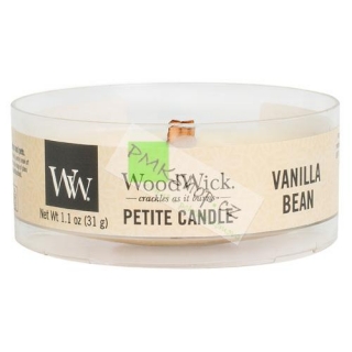 Woodwick Petite drobná svíčka 31 g Vanilla Bean