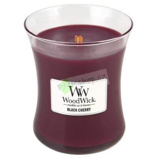 WoodWick svíčka oválná váza 275 g Černá třešeň