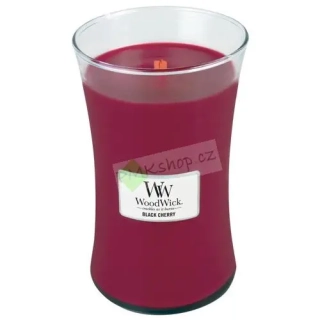 WoodWick svíčka oválná váza 609 g Černá třešeň
