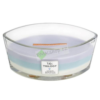 WoodWick lodička vonná svíčka Trilogy Calming Retreat