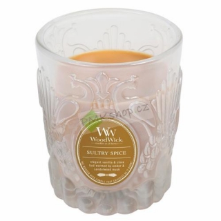WoodWick svíčka skleněná váza 198 g Smyslné koření