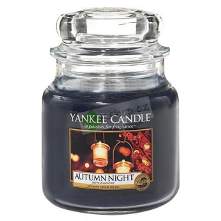 Yankee Candle svíčka ve skleněné dóze 104 g Podzimní noc