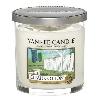 Yankee Candle vonná svíčka ve skleněné váze 198 g Čistá bavlna
