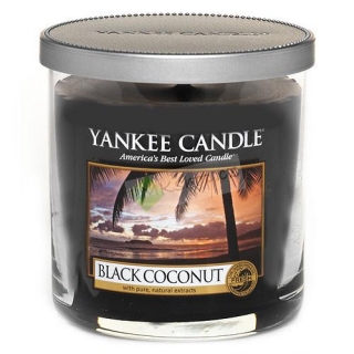 Yankee Candle vonná svíčka ve skleněné váze 198 g Černý kokos