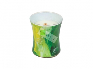 WoodWick svíčka Artisan oválná váza 275 g Lime Bergamot