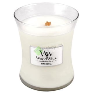 WoodWick svíčka oválná váza 275 g Máta a lanýž