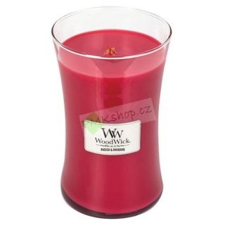 WoodWick svíčka oválná váza 609 g Ředkev a rebarbora