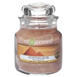 Yankee Candle svíčka ve skleněné dóze 104 g Egyptské pižmo