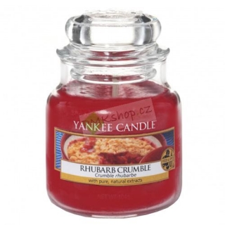 Yankee Candle svíčka ve skleněné dóze 104 g Rebarborový crumble
