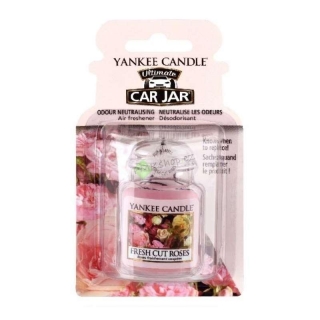 Yankee Candle vůně do auta gelová visačka Čerstvě nařezané růže