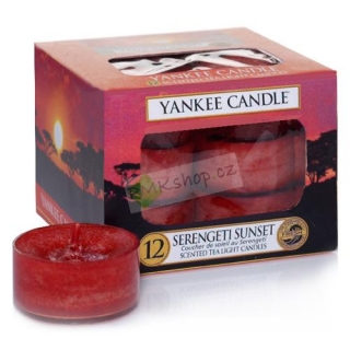 Yankee Candle čajové svíčky 12 ks Západ slunce v Serengeti