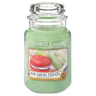 Yankee Candle svíčka ve skleněné dóze 623 g Makronky