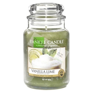 Yankee Candle svíčka ve skleněné dóze 623 g Vanilka s limetkami