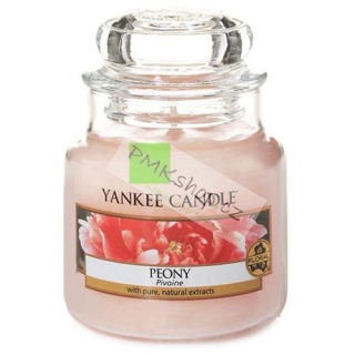 Yankee Candle svíčka ve skleněné dóze 104 g Pivoňka