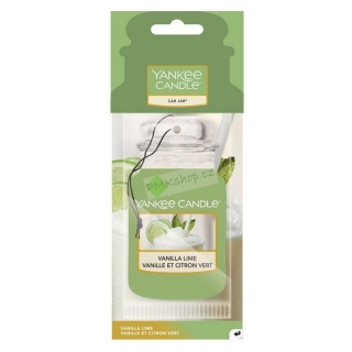 Yankee Candle vůně do auta papírová visačka Vanilla Lime