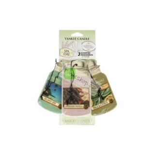 Yankee Candle vůně do auta papírová visačka 3 kusy Spa day