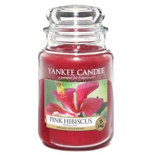 Yankee Candle svíčka ve skleněné dóze 623 g Růžový ibišek