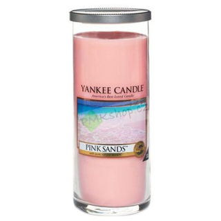 Yankee Candle vonná svíčka Décor ve skleněné váze 566 g Růžové písky