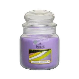 Price´s Candles vonná svíčka střední 411 g Levandule a citronová tráva