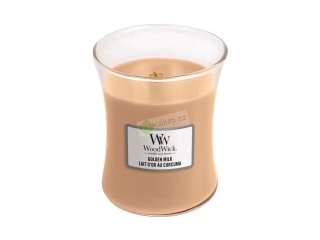 WoodWick svíčka oválná váza střední Zlaté mléko 275 g