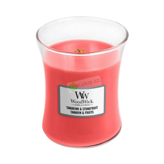 WoodWick svíčka oválná váza střední Tamarind a peckovice 275 g