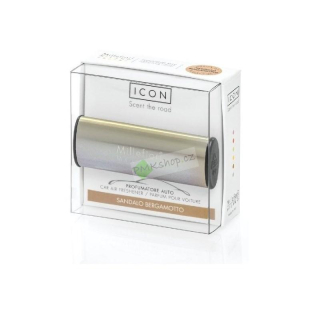 Millefiori Icon Metallo vůně do auta Sandalo Bergamotto - bronzová lesklá