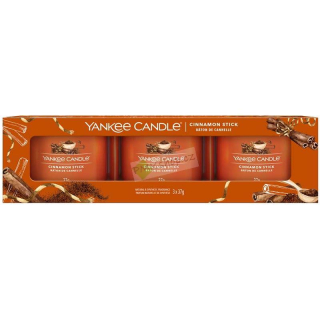 Yankee Candle votivní vonná svíčka ve skle sada 3 kusů Cinnamon Stick