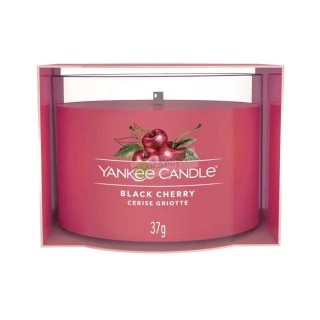 Yankee Candle votivní vonná svíčka ve skle Black Cherry