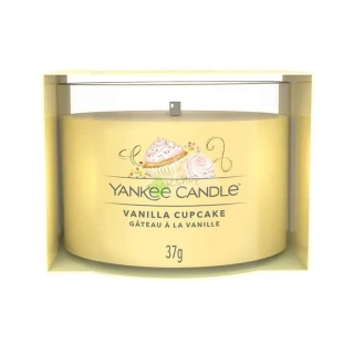 Yankee Candle votivní vonná svíčka ve skle Vanilla Cupcake