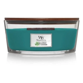 WoodWick lodička vonná svíčka Juniper & Spruce