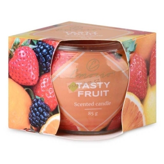 Emocio vonná svíčka ve skle s dekorem Tasty Fruit