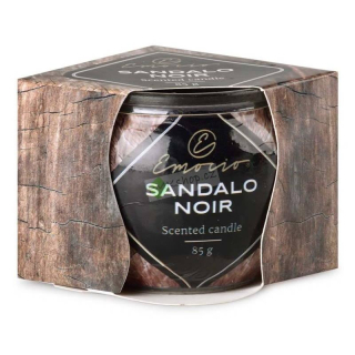 Emocio vonná svíčka ve skle s dekorem Sandalo Noir